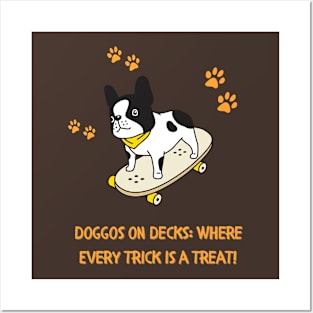 Doggos on Decks: Where Every Trick is a Treat! Skate Posters and Art